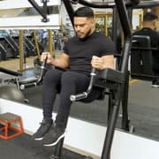 Parallel Bar Hip Raise Demonstration