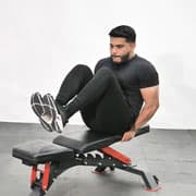 Seated Bench Leg Pull-In Demonstration