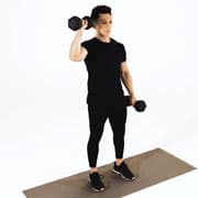 Dumbbell One-Arm Shoulder Press Demonstration