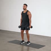 Dumbbell Shoulder Shrug Demonstration