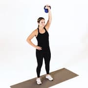 Kettlebell One-Arm Military Press Demonstration