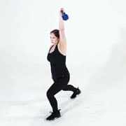 Kettlebell One-Arm Split Jerk Demonstration