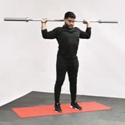 Barbell Rear Press Demonstration