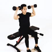 Dumbbell Seated Shoulder Press Demonstration