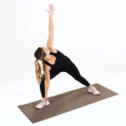 Bent Knee Side Angle Pose Demonstration