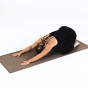 Extended Arm Child Pose Demonstration