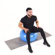 Stability Ball Neck Flexion Demonstration