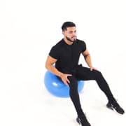 Stability Ball Hip Rotation Demonstration