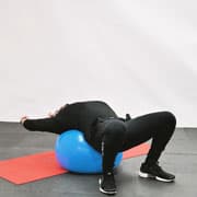 Stability Ball Back Stretch Demonstration