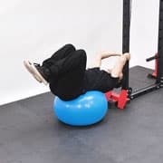 Stability Ball Reverse Crunch Demonstration