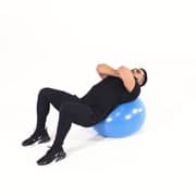 Stability Ball Crunch Demonstration