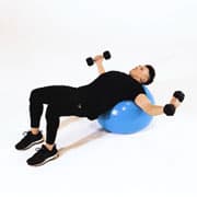 Dumbbell Fly (Stability Ball) Demonstration
