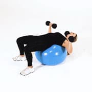 Dumbbell Decline Press (Stability Ball) Demonstration