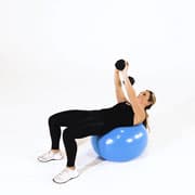 Dumbbell Pullover on Stability Ball Demonstration