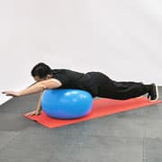 Stability Ball Shoulder Flexion Demonstration