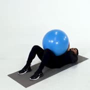 Stability Ball Ab Curl Demonstration