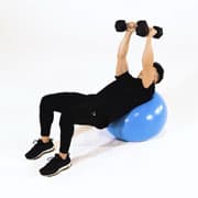 Dumbbell Incline Hammer Press (Stability Ball) Demonstration
