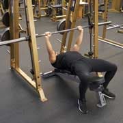 Smith Machine Decline Bench Press Demonstration