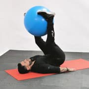 Stability Ball Leg Lift Demonstration