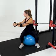 Cable Seated Rotation (Stability Ball) Demonstration