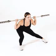 Barbell Lateral Lunge Demonstration