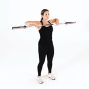 Barbell Squat to Upright Row Demonstration
