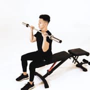 Barbell Military Press (Seated) Demonstration