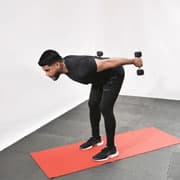 Dumbbell Tricep Kickback Demonstration