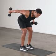 Dumbbell Alternating Tricep Kickback Demonstration