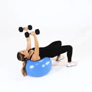 Stability Ball Tricep Extension Demonstration