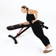 Bench Oblique Crunch Demonstration