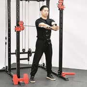 Cable Pallof Press with Rotation Demonstration