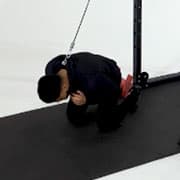 Cable Kneeling Crunch (Rope) Demonstration