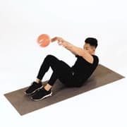 Medicine Ball Two-Arm Overhead Throw Demonstration