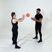 Medicine Ball Chest Pass Demonstration