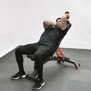 Dumbbell Seated One-Arm Supported Tricep Extension Demonstration