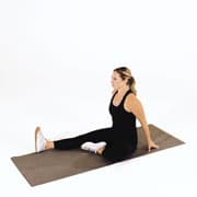 Seated Floor Hamstring Stretch Demonstration