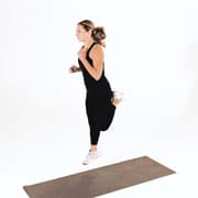 Single-Leg Butt Kick Demonstration