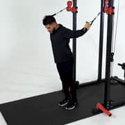 Cable Dual Overhead Curl Demonstration