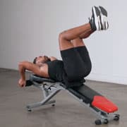 Decline Bench Knee Raise Demonstration