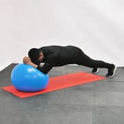 Stability Ball Plank Demonstration