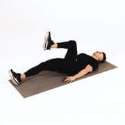 Lying Alternating Knee Raise Demonstration