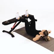 Bench Rotational Crunch Demonstration
