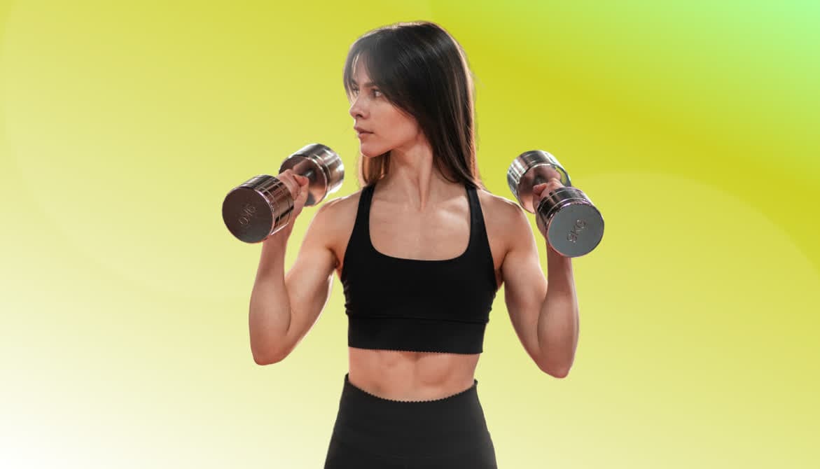 15 Minute Dumbbell Workout banner