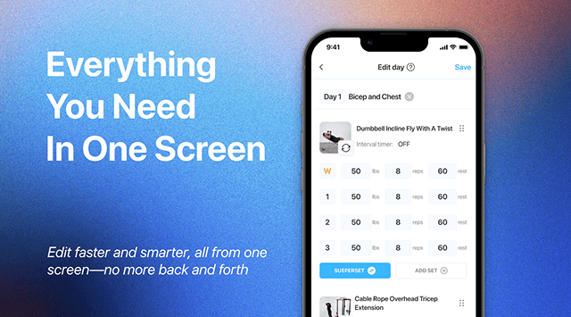 Meet JEFIT’s All-New Unified Workout Editing Screen