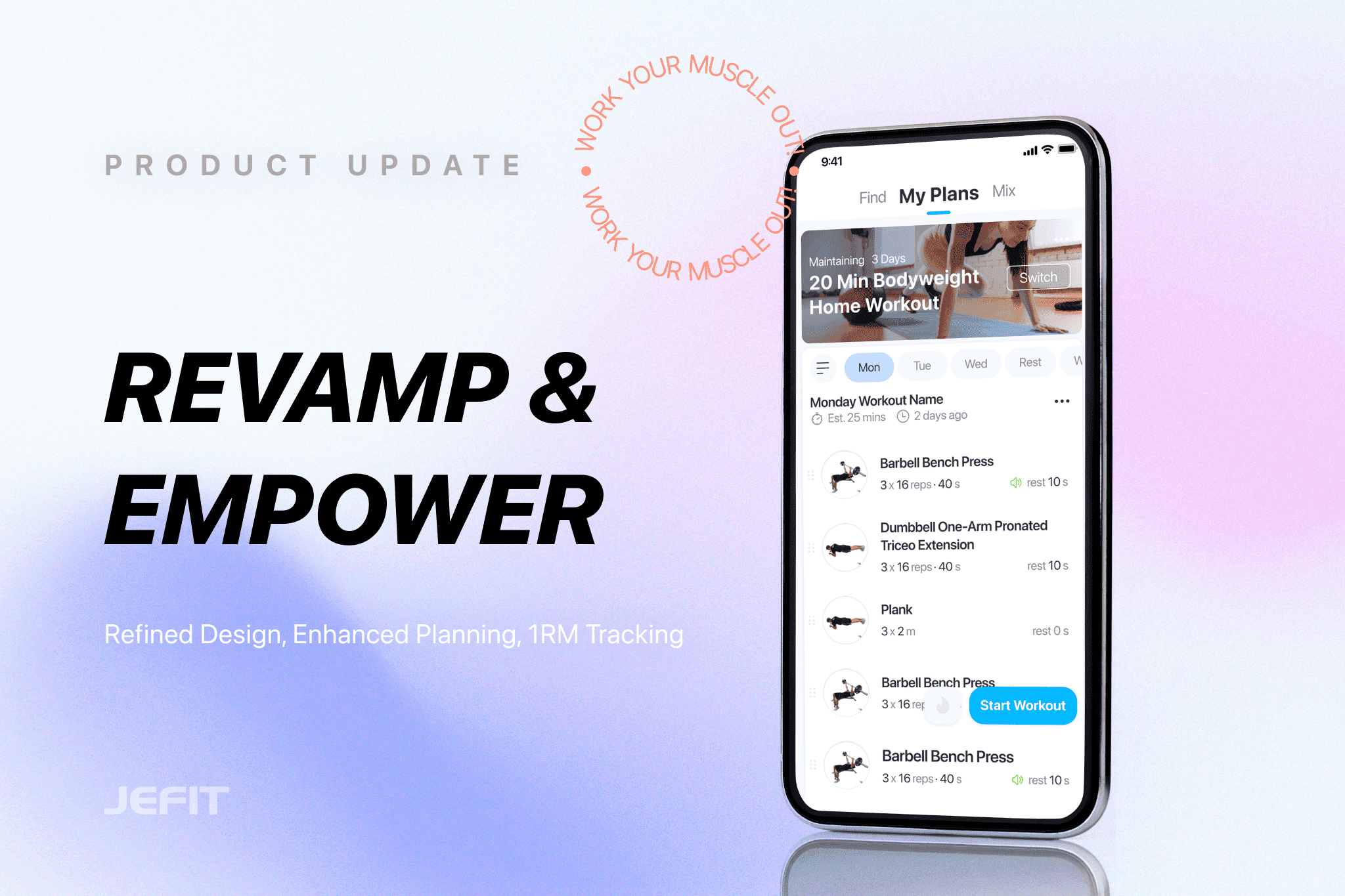 Upcoming Enhancements: Revamped Workout Tab and Improved Exercise Logging Screen