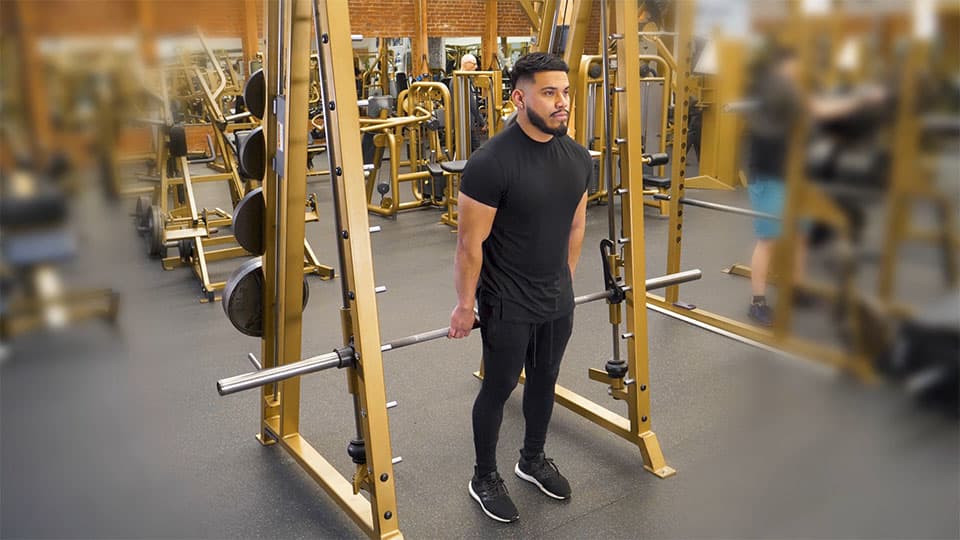 Smith Machine Reverse Calf Raise Demonstration