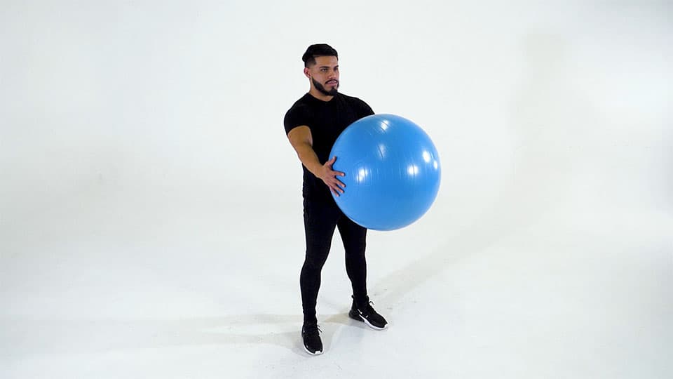 Stability Ball Trunk Rotation Demonstration