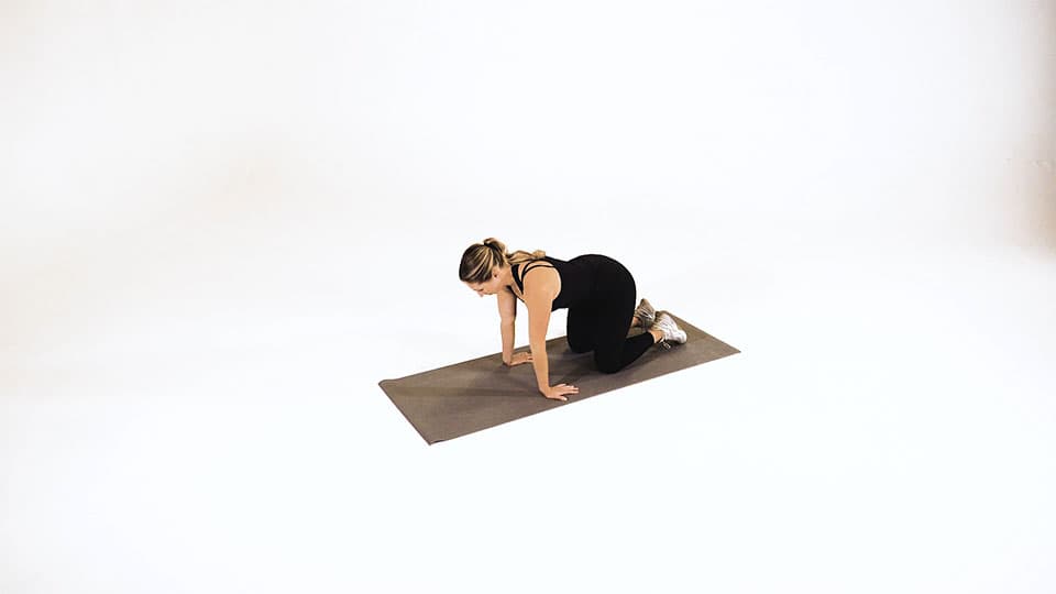 Kneeling Forearm Stretch Demonstration