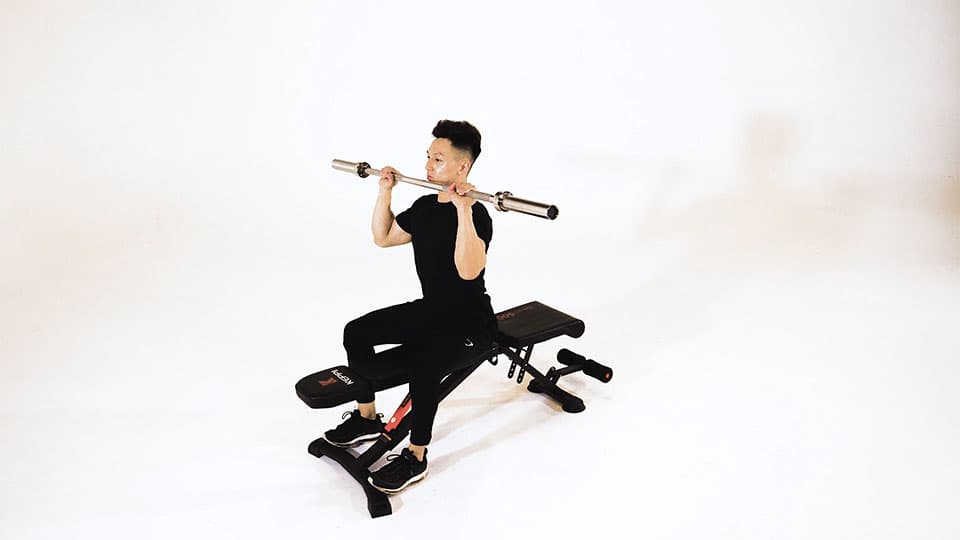 Barbell Bradford Rocky Press Demonstration